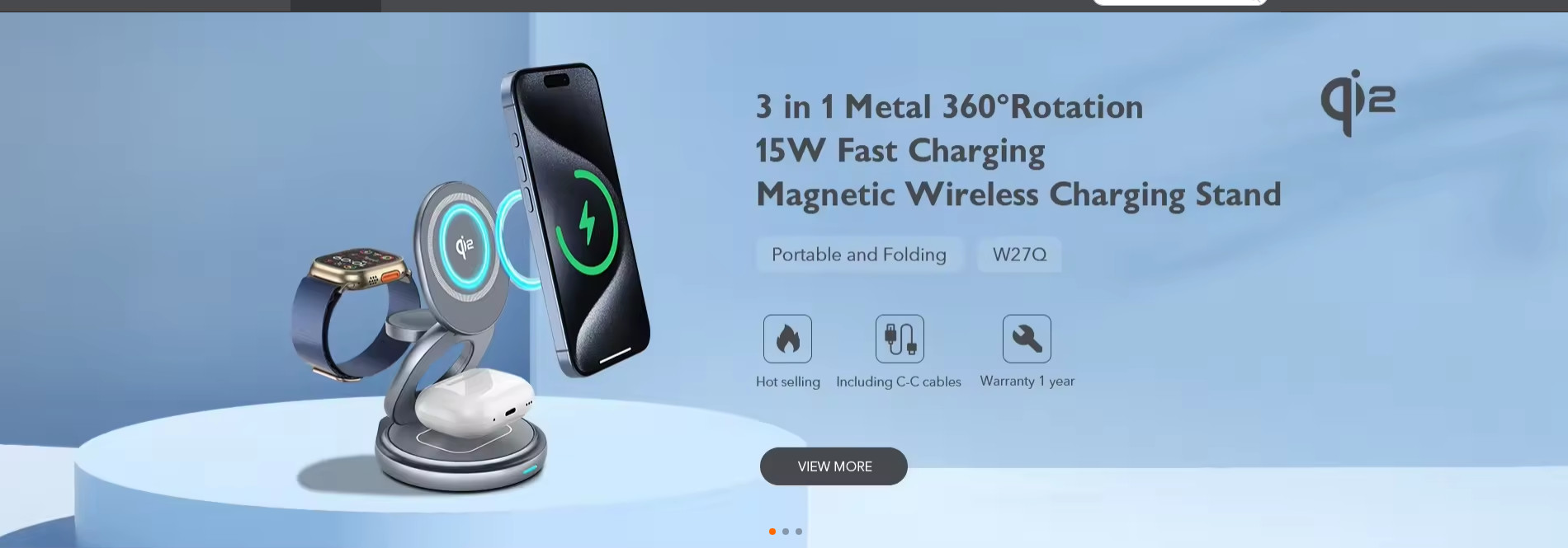 quality 3 in 1 Wireless Charging Station factory