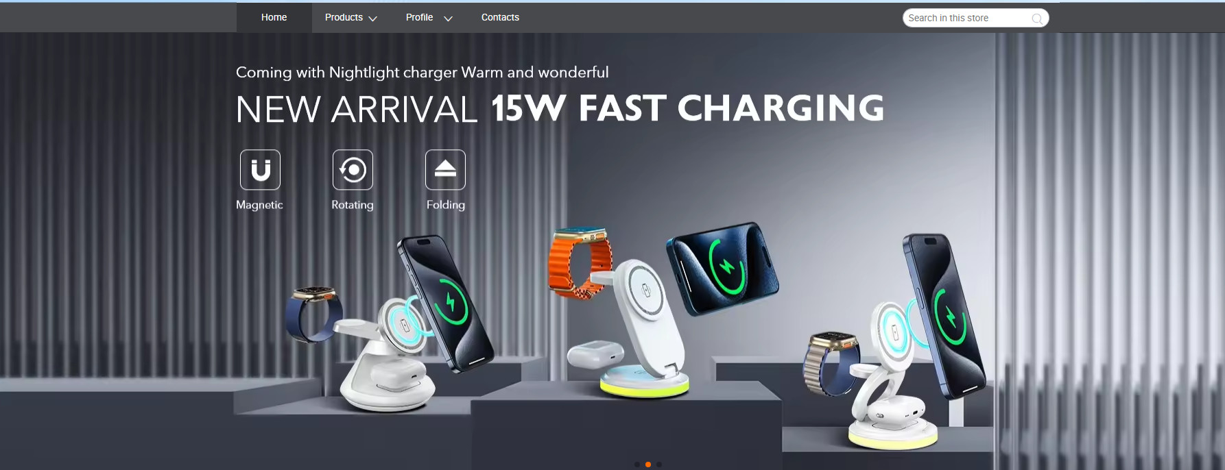 quality 3 in 1 Wireless Charging Station factory