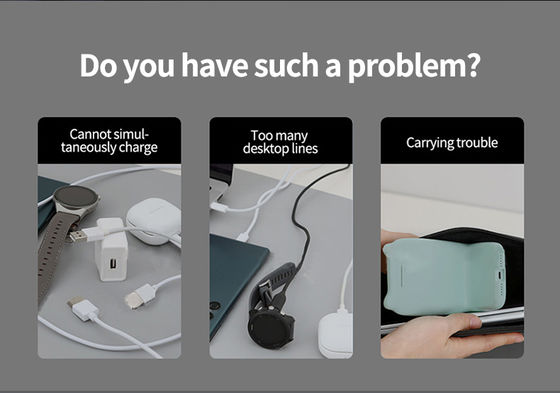 Fast 4 In 1 Foldable Variable Night Light Lamp Wireless Charger Station CUSTOM LOGO Qi Magnetic Wireless Charging